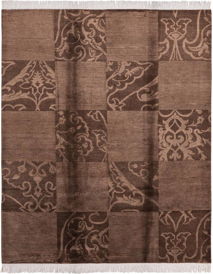 Detail image of 5' 9 x 8' Hand Knotted Darya Wool Rug