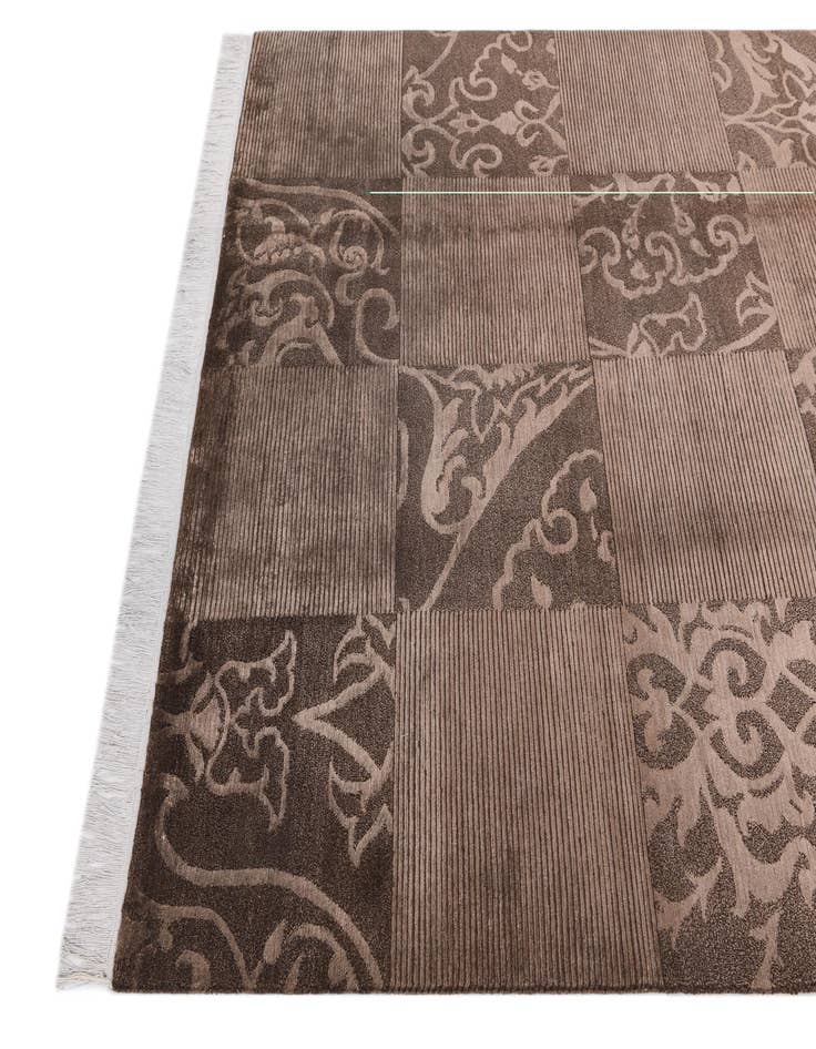 Detail image of 5' 9 x 8'  Hand Knotted Darya Wool Rug