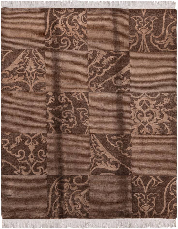 Detail image of 5' 9 x 8' Hand Knotted Darya Wool Rug