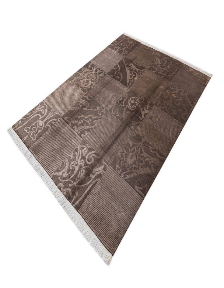 Detail image of 5' 9 x 8'  Hand Knotted Darya Wool Rug