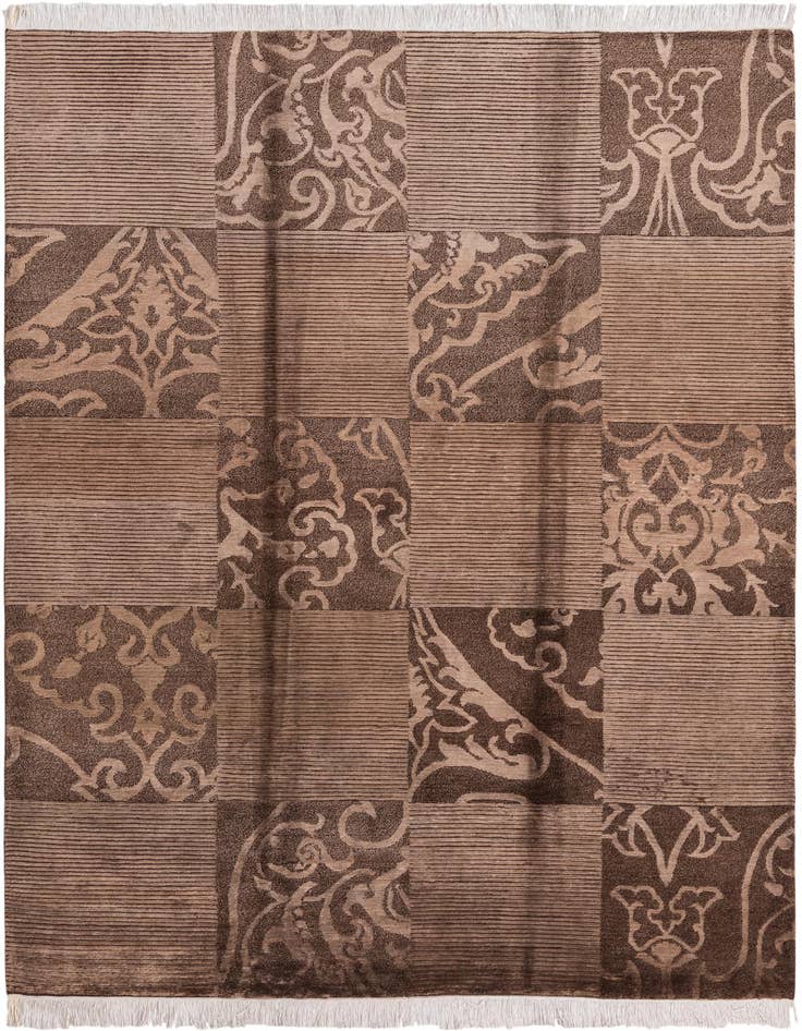 Detail image of 5' 9 x 8' Hand Knotted Darya Wool Rug