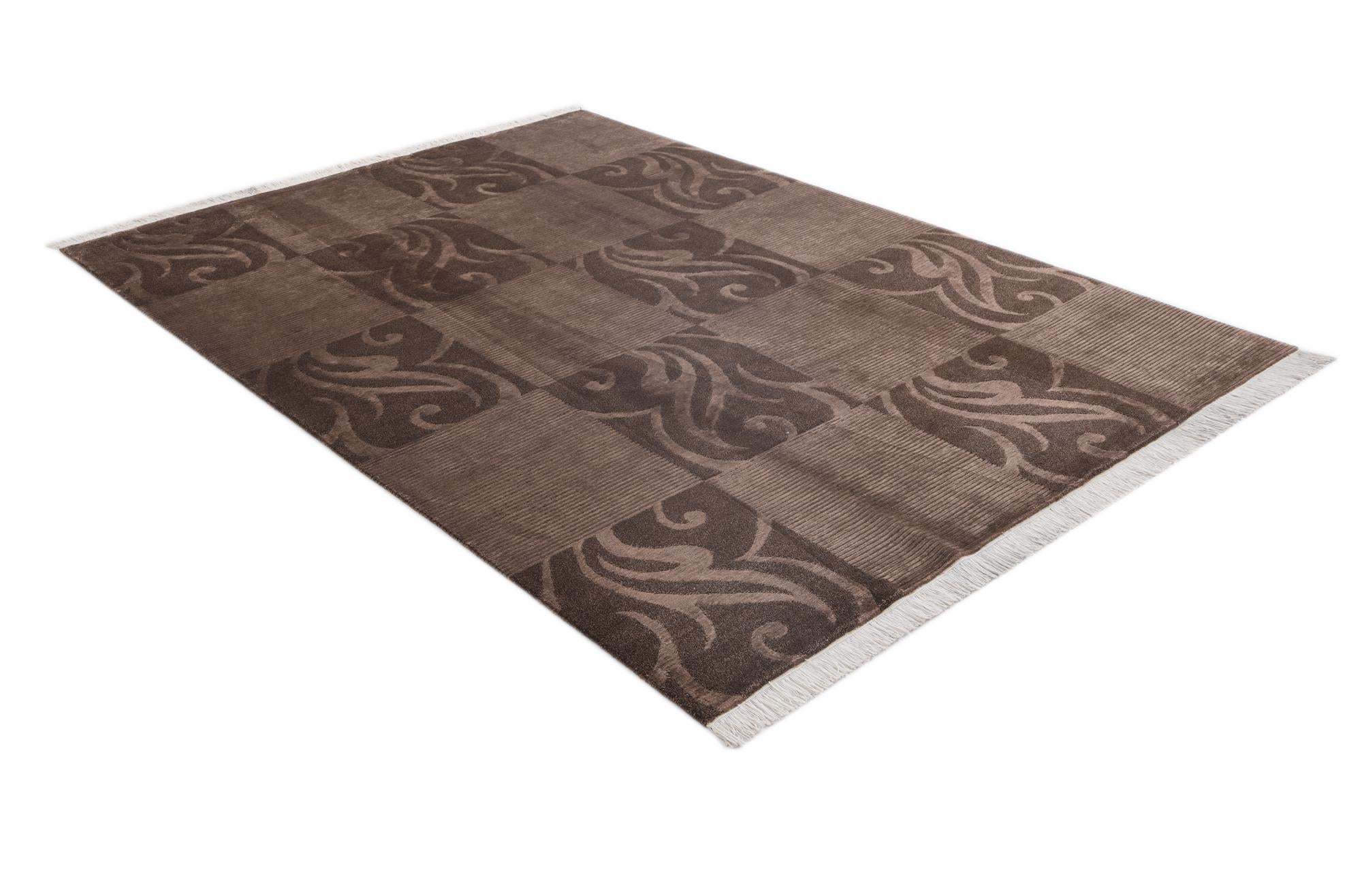 5' 8 x 8' 1 Hand Knotted Darya Wool Rug