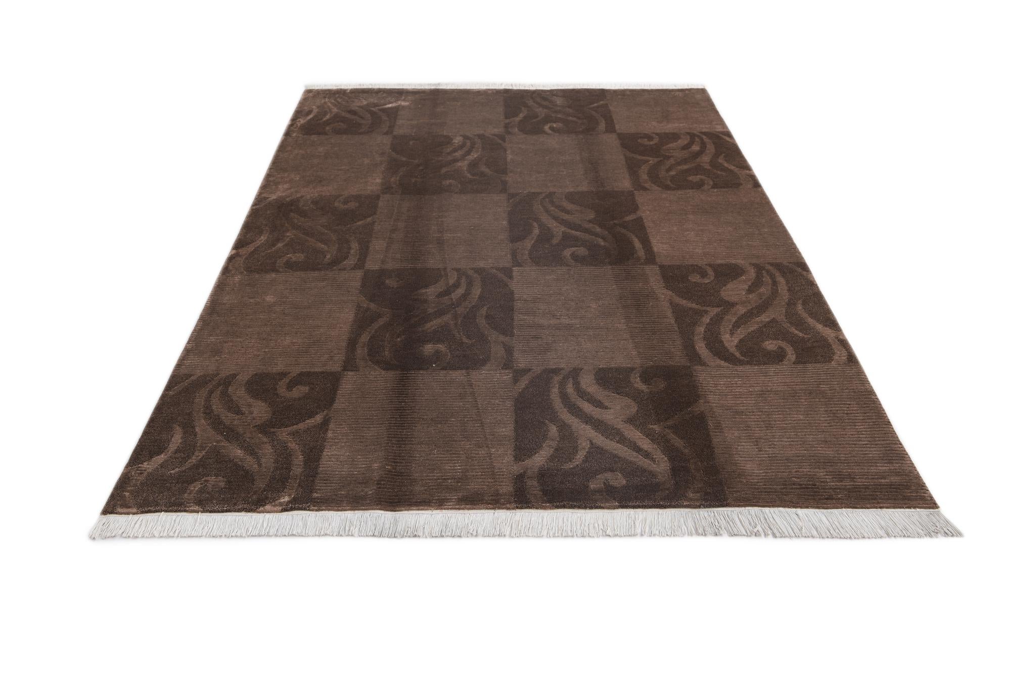 5' 8 x 8' 1 Hand Knotted Darya Wool Rug
