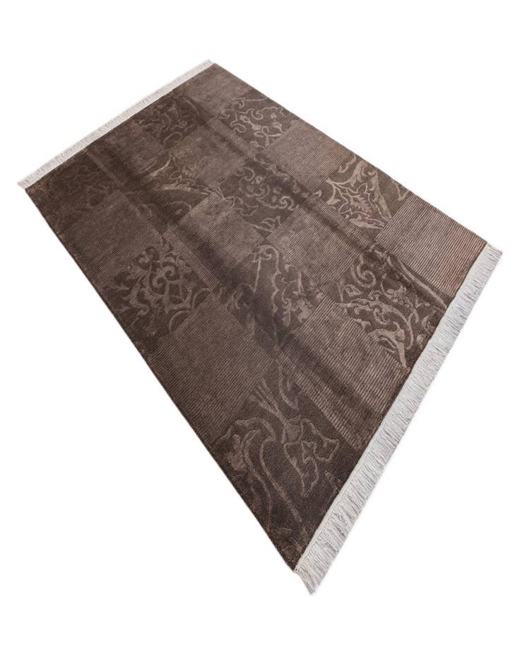 Detail image of 5' 8 x 8'  Hand Knotted Darya Wool Rug