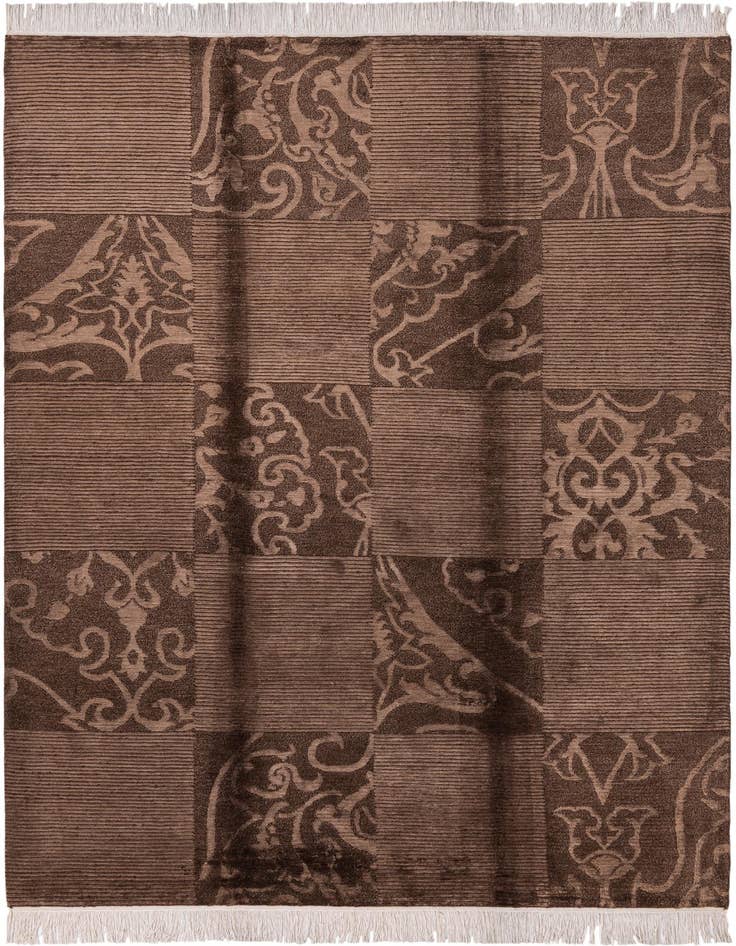 Detail image of 5' 8 x 8' Hand Knotted Darya Wool Rug