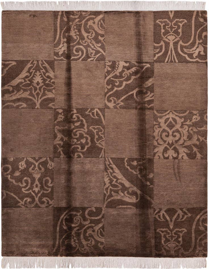 Detail image of 5' 9 x 8' Hand Knotted Darya Wool Rug