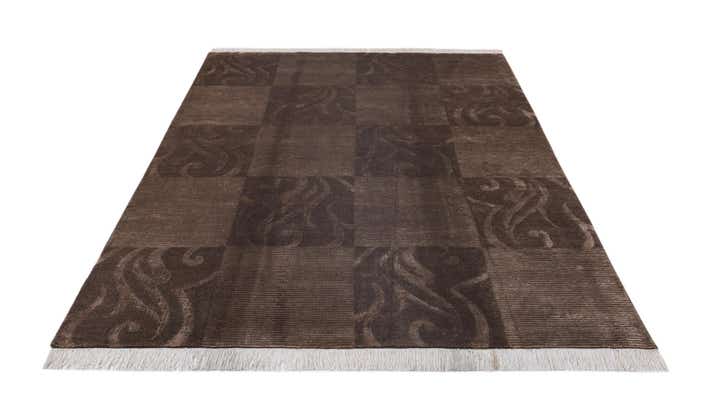 5' 8 x 8' Hand Knotted Darya Wool Rug