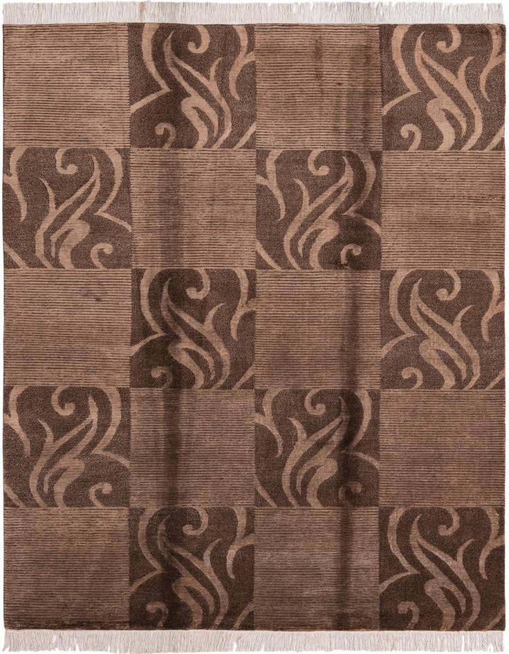 Detail image of 5' 8 x 8' Hand Knotted Darya Wool Rug