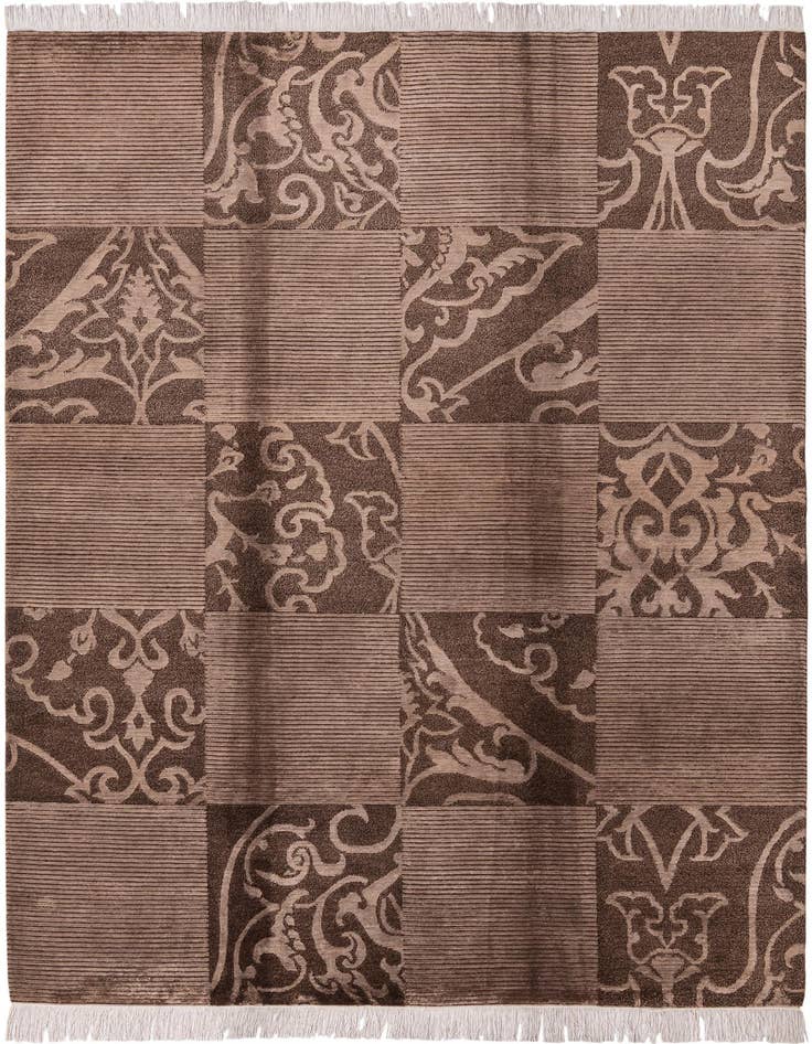 Detail image of 5' 8 x 8' Hand Knotted Darya Wool Rug