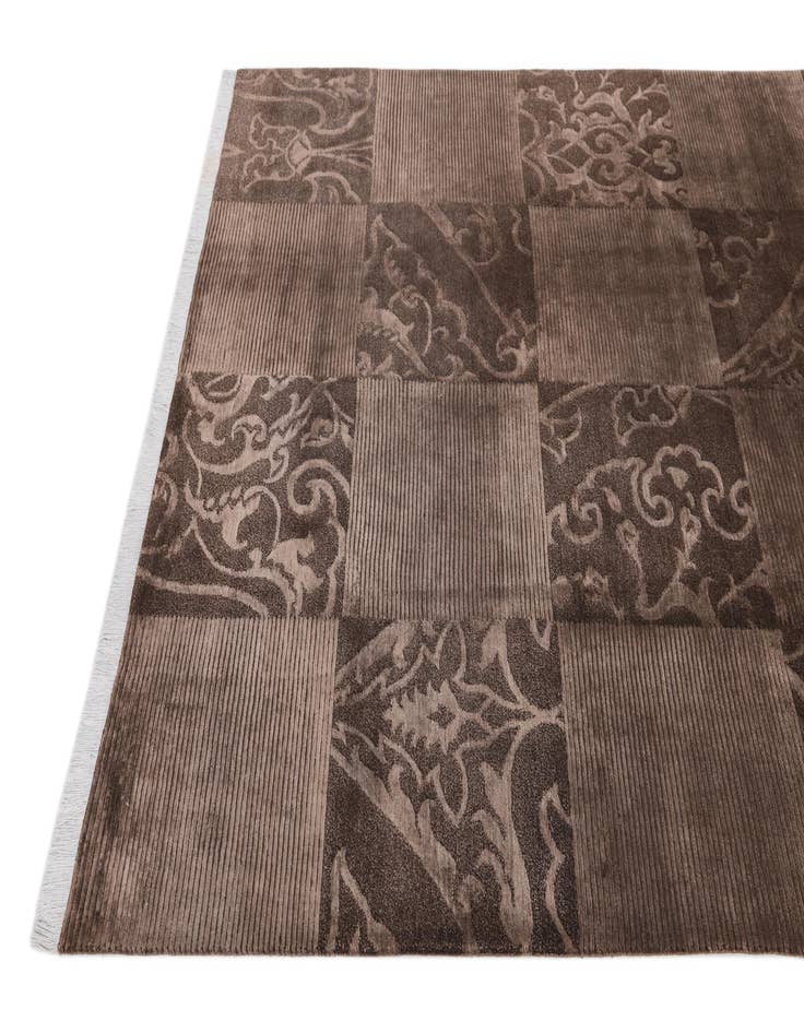 Detail image of 5' 10 x 8'  Hand Knotted Darya Wool Rug