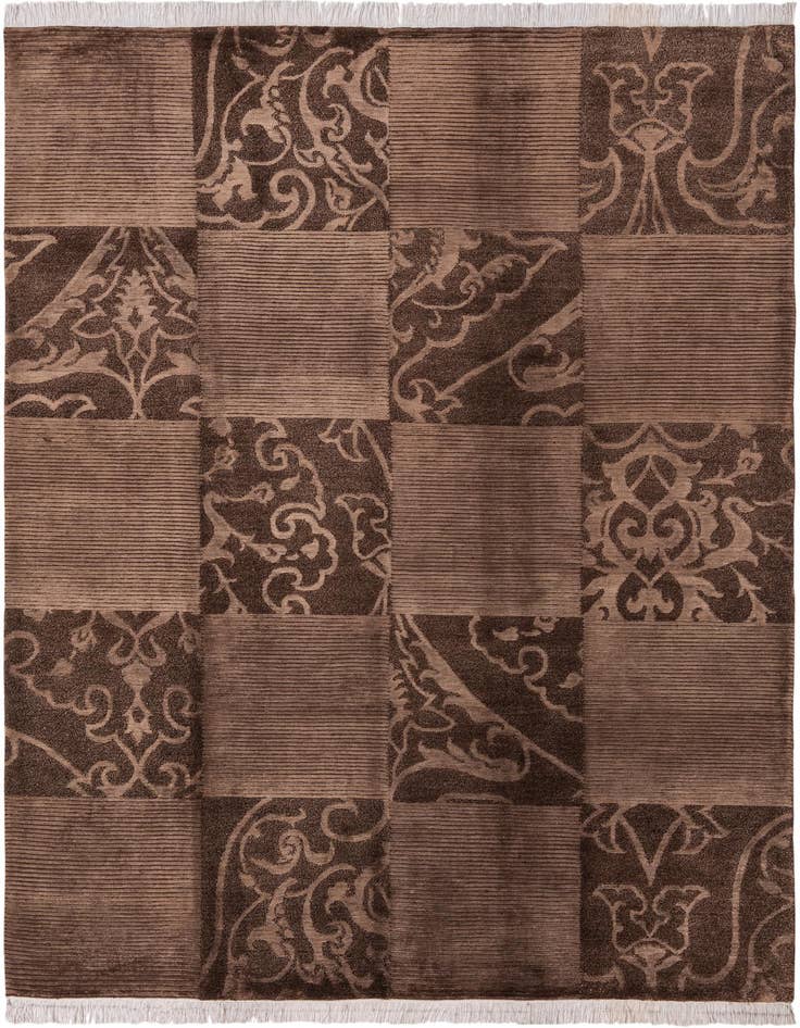 Detail image of 5' 10 x 8' Hand Knotted Darya Wool Rug