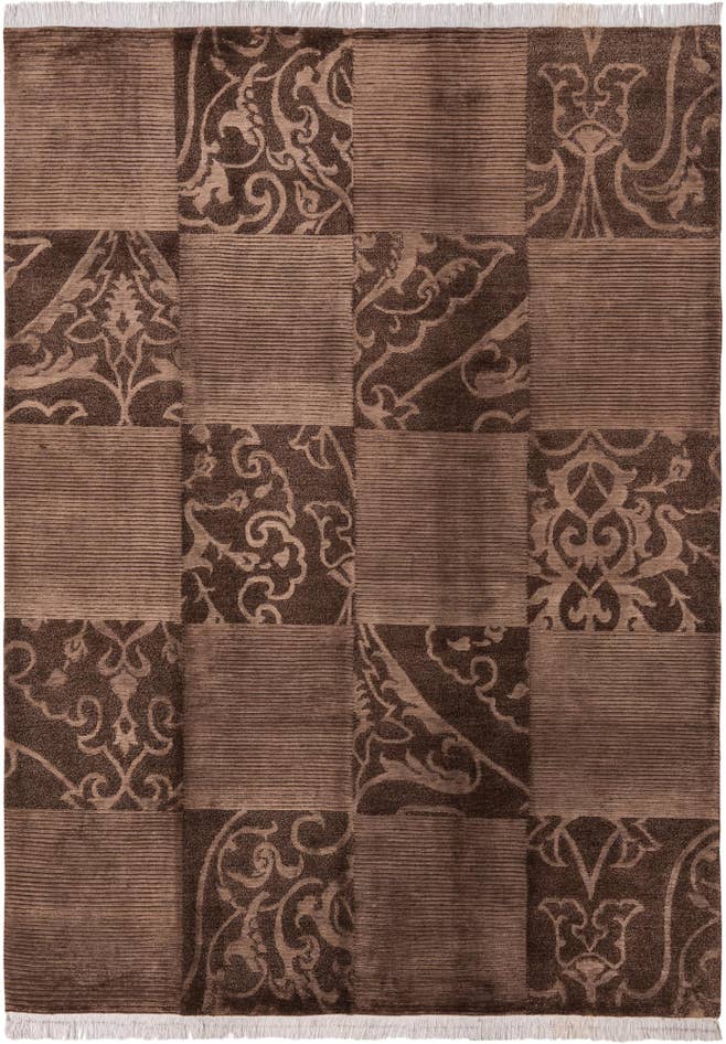 Detail image of 5' 10 x 8' Hand Knotted Darya Wool Rug