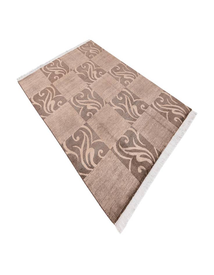 Detail image of 5' 7 x 8'  Hand Knotted Darya Wool Rug