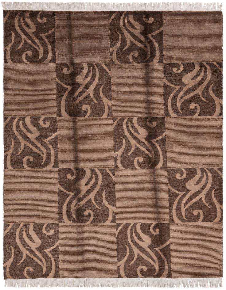 Detail image of 5' 7 x 8' Hand Knotted Darya Wool Rug