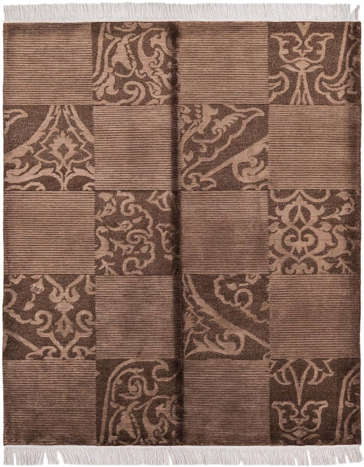Detail image of 4' 2 x 6' 2 Hand Knotted Darya Wool Rug