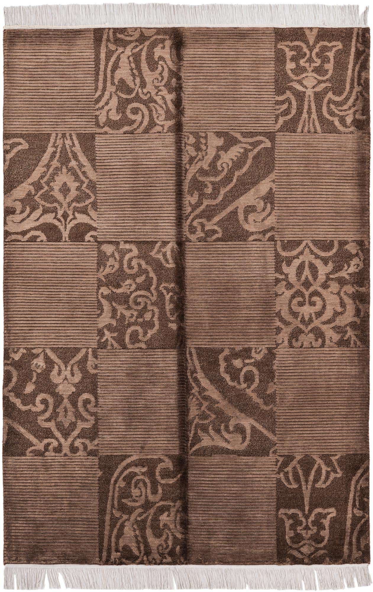 4' 2 x 6' 2 Hand Knotted Darya Wool Rug