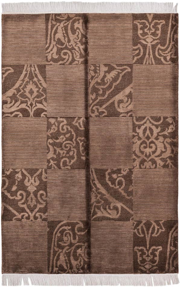 Detail image of 4' 2 x 6' 2 Hand Knotted Darya Wool Rug