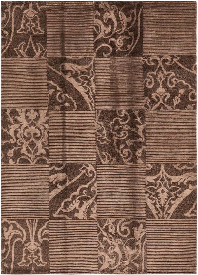Detail image of 5' 9 x 8' 2 Hand Knotted Darya Wool Rug