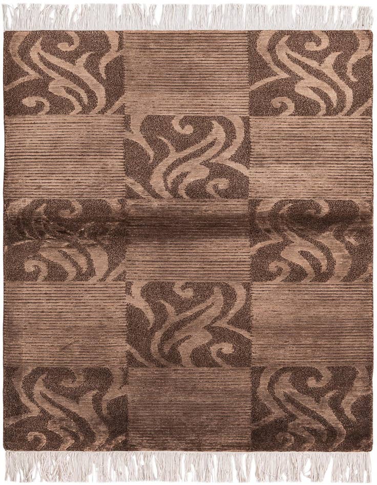 Detail image of 2' 7 x 4' 11 Hand Knotted Darya Wool Rug