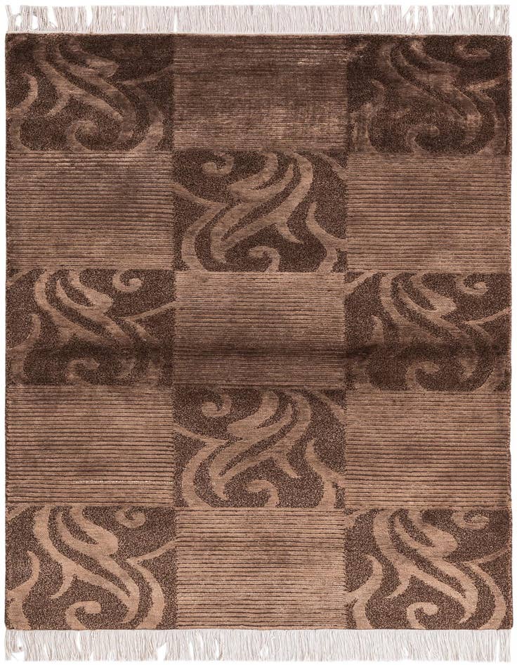 Detail image of 2' 7 x 4' 11 Hand Knotted Darya Wool Rug