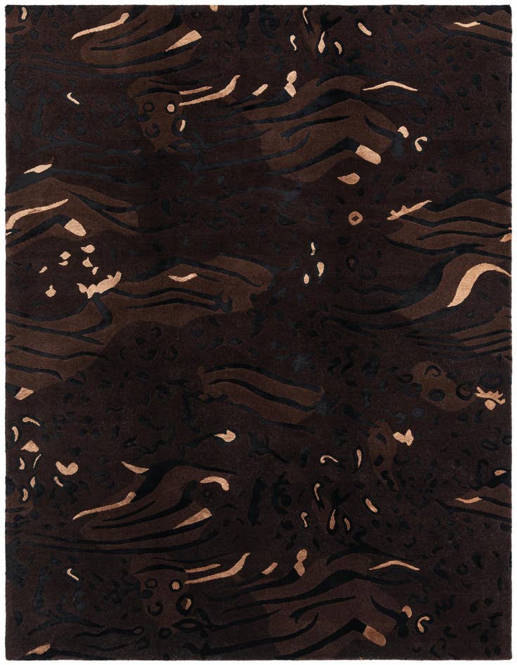 Detail image of 5' 7 x 8' Hand Knotted Darya Wool Rug