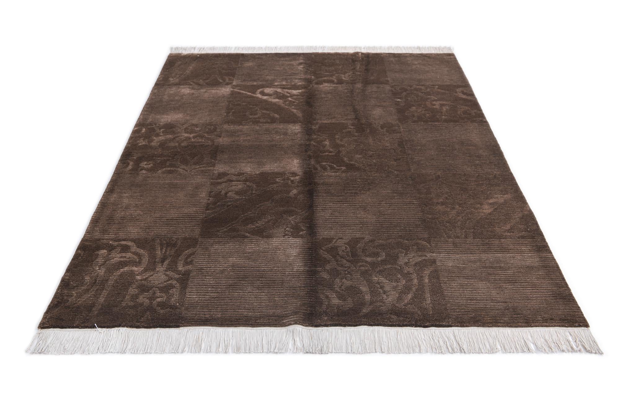 5' 1 x 6' 9 Hand Knotted Darya Wool Rug