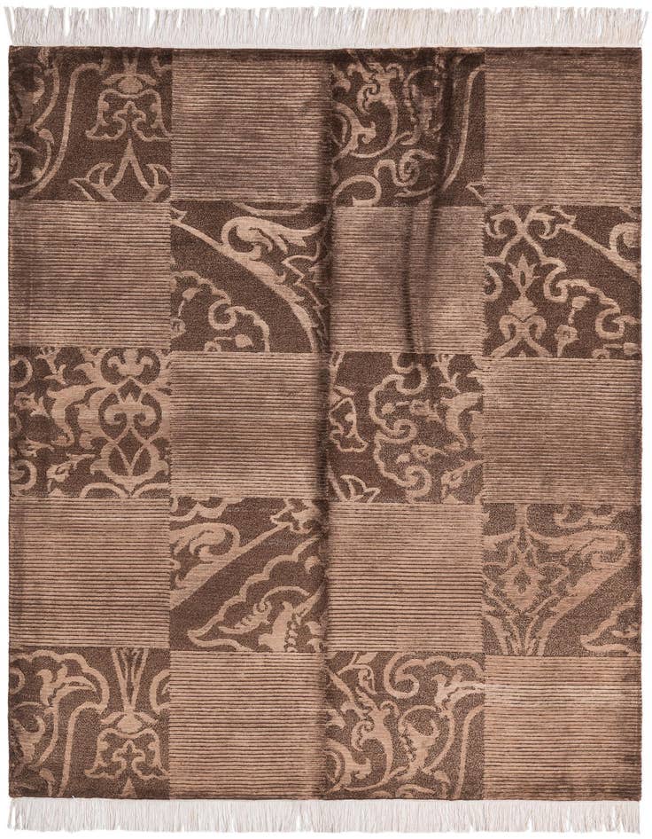Detail image of 5' 1 x 6' 9 Hand Knotted Darya Wool Rug