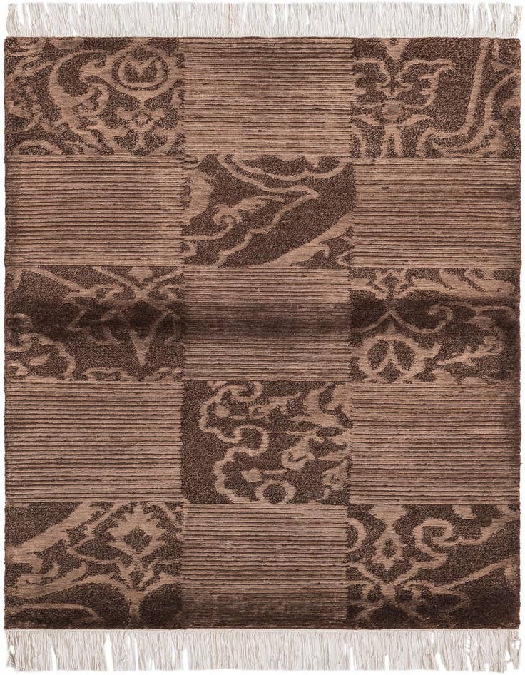 Detail image of 2' 7 x 4' 11 Hand Knotted Darya Wool Rug