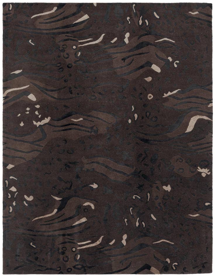 Detail image of 5' 8 x 8' Hand Knotted Darya Wool Rug