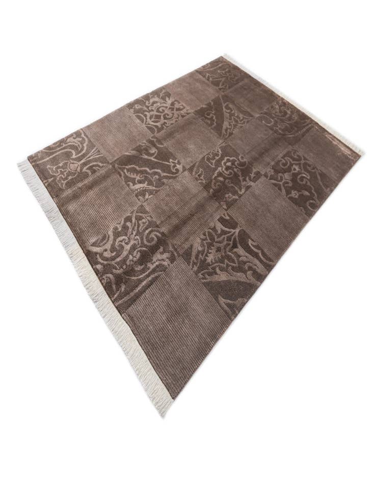 Detail image of 5' 9 x 8'  Hand Knotted Darya Wool Rug