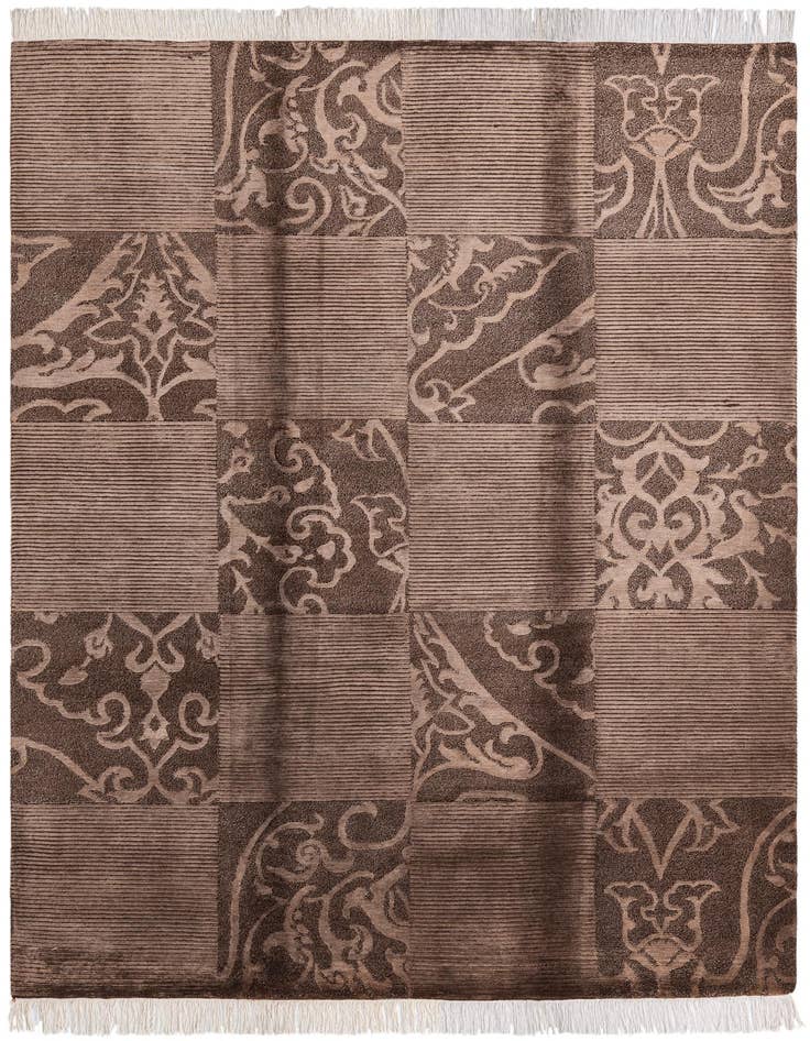Detail image of 5' 9 x 8' Hand Knotted Darya Wool Rug