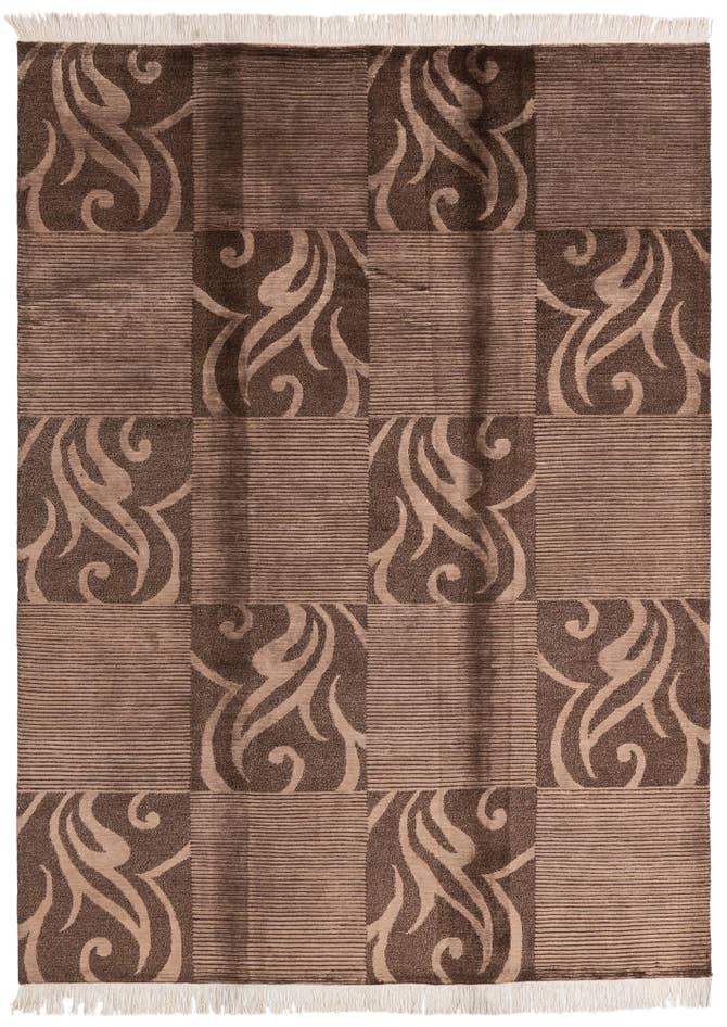 Detail image of 5' 9 x 7' 9 Hand Knotted Darya Wool Rug