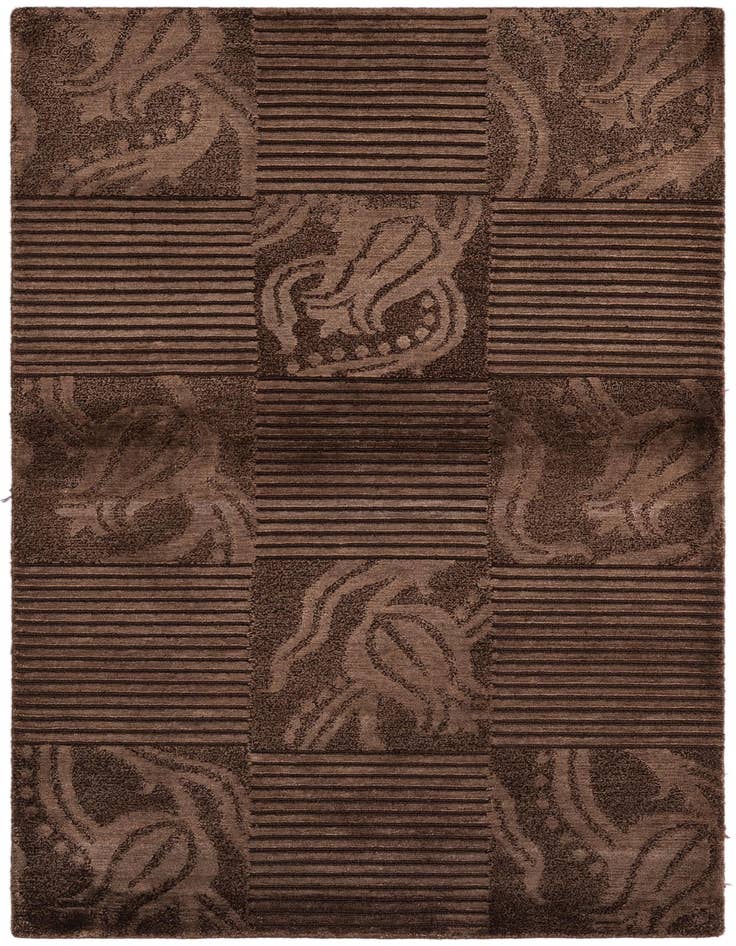 Detail image of 2' 7 x 4' 10 Hand Knotted Darya Wool Rug