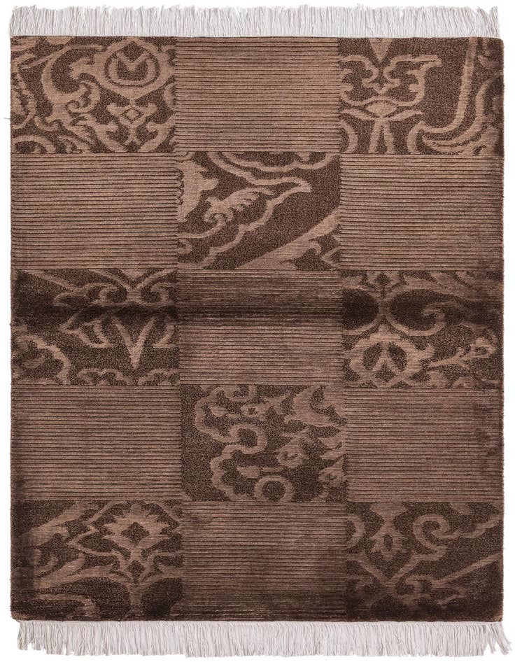 Detail image of 2' 8 x 4' 11 Hand Knotted Darya Wool Rug