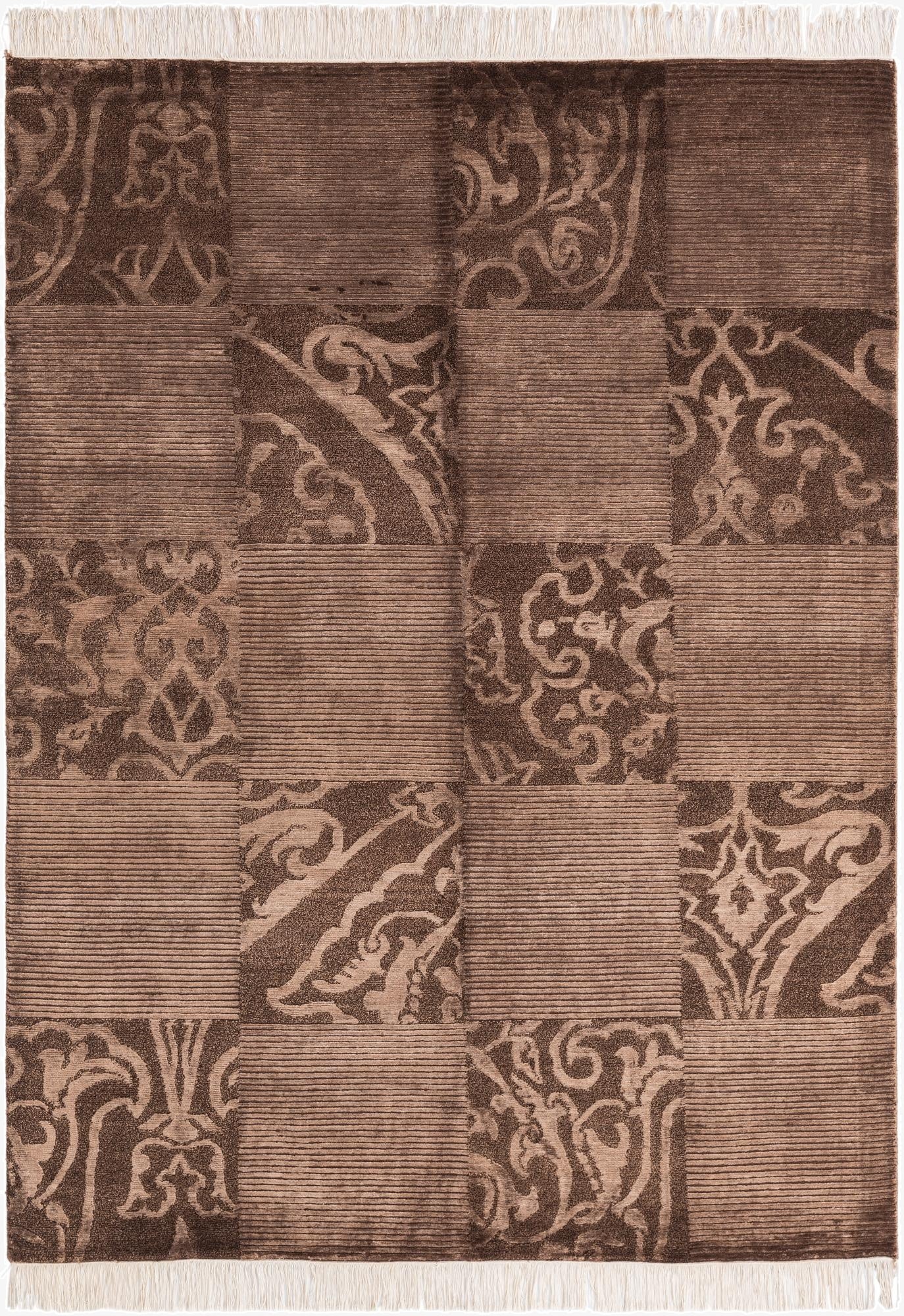 4' 11 x 6' 7  Hand Knotted Darya Wool Rug