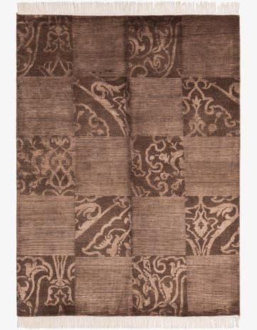 4' 11 x 6' 7 Hand Knotted Darya Wool Rug