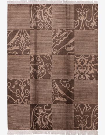 5' 8 x 8' Hand Knotted Darya Wool Rug