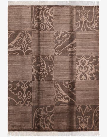 5' 9 x 8' Hand Knotted Darya Wool Rug