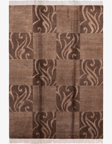 5' 8 x 8' Hand Knotted Darya Wool Rug