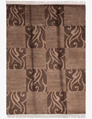 5' 7 x 8' Hand Knotted Darya Wool Rug