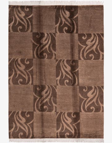 5' 8 x 8' 1 Hand Knotted Darya Wool Rug