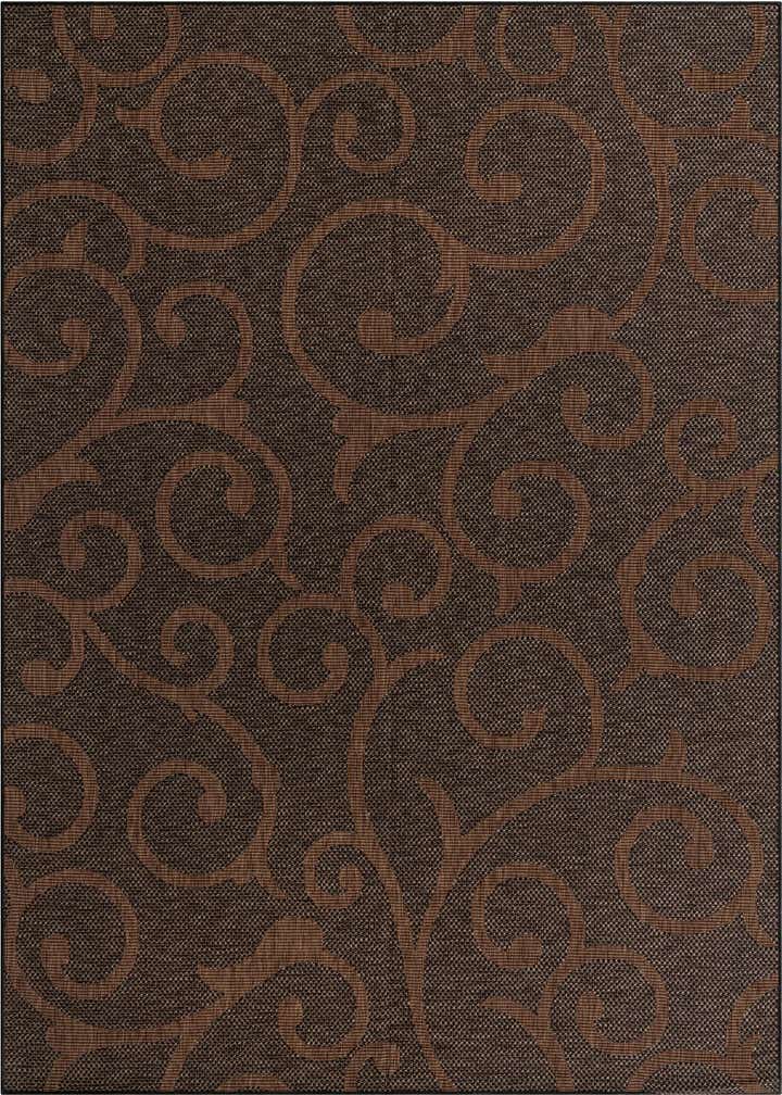 9' x 12' 2 Easy-Clean Botanical Indoor / Outdoor Rug