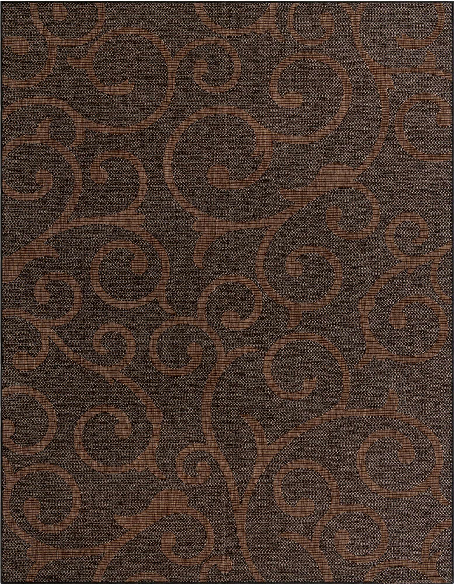 9' x 12' 2 Easy-Clean Botanical Indoor / Outdoor Rug