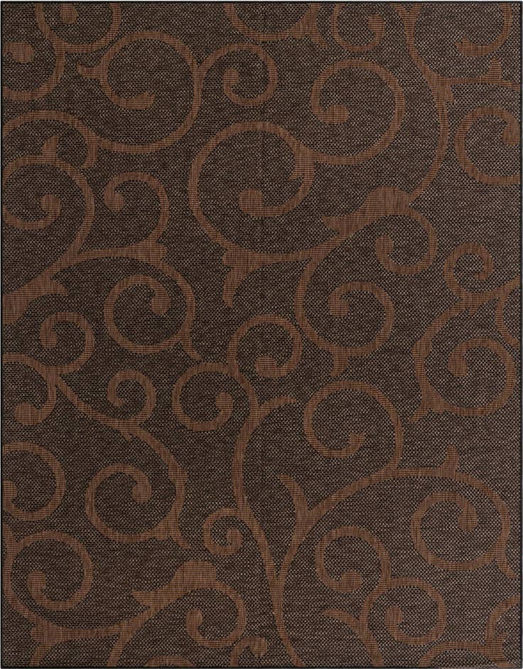 Detail image of 9' x 12' 2 Easy-Clean Botanical Indoor / Outdoor Rug