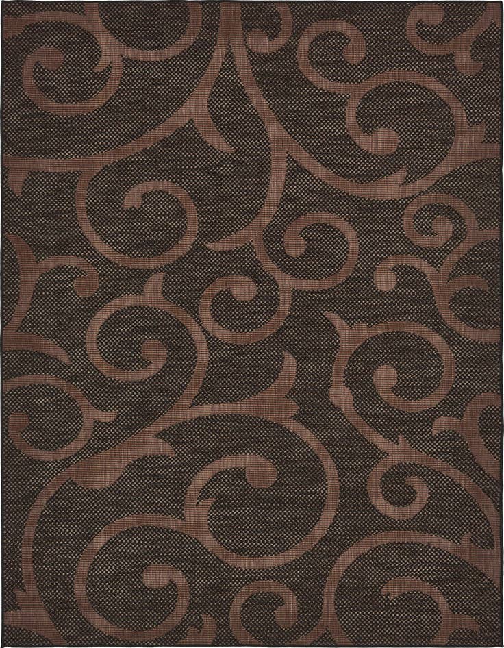 Detail image of 8' x 11' 4 Easy-Clean Botanical Indoor / Outdoor Rug