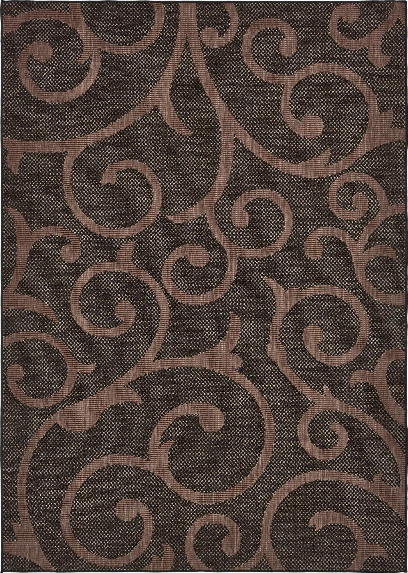 7' x 10' Easy-Clean Botanical Indoor / Outdoor Rug