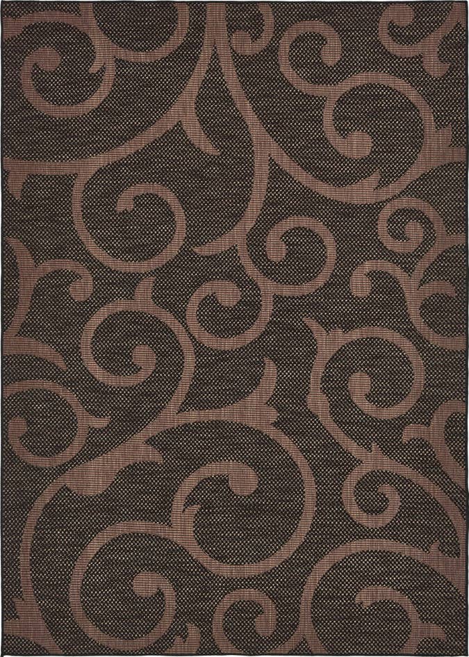 Detail image of 7' x 10' Easy-Clean Botanical Indoor / Outdoor Rug