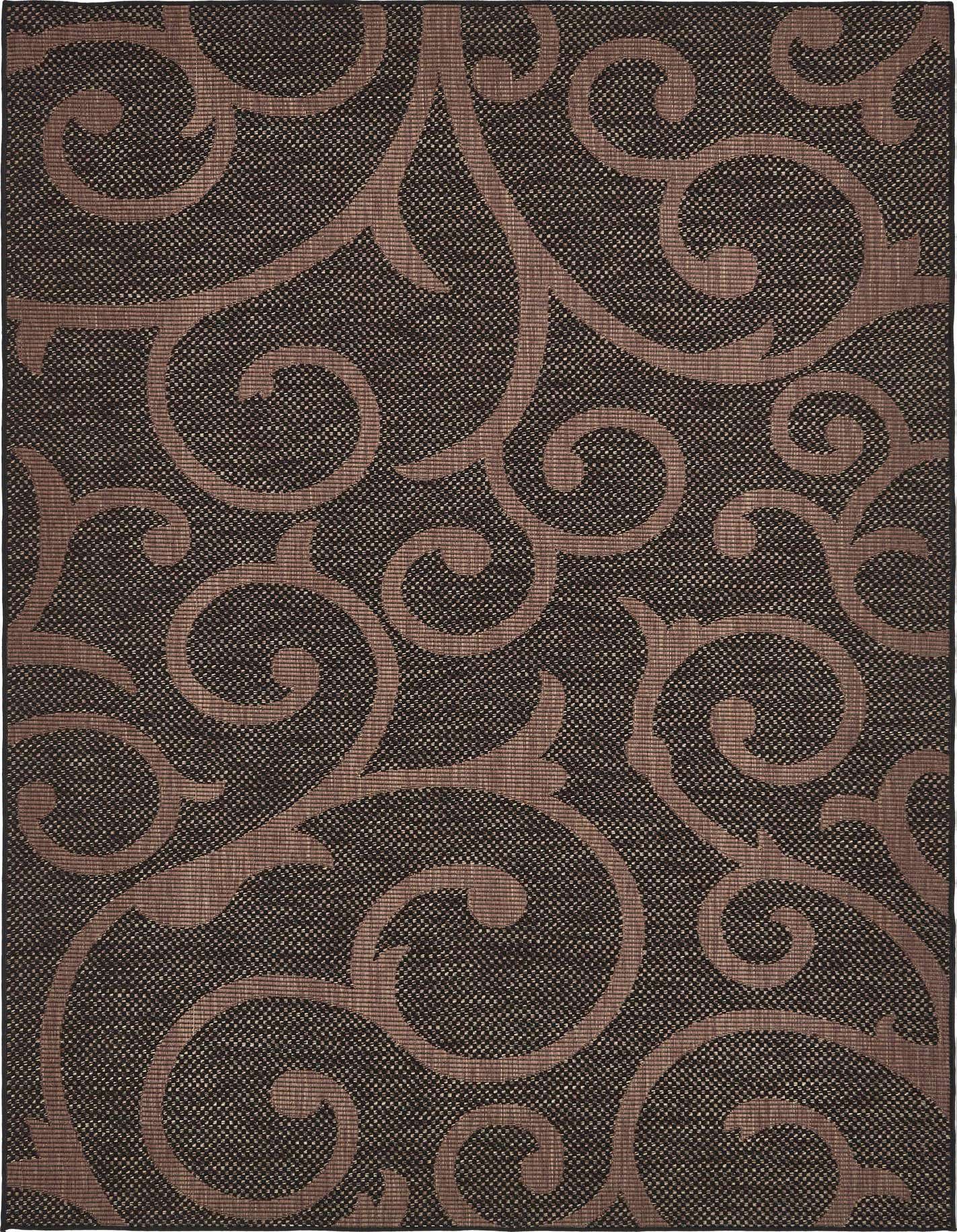 6' x 9' Easy-Clean Botanical Indoor / Outdoor Rug