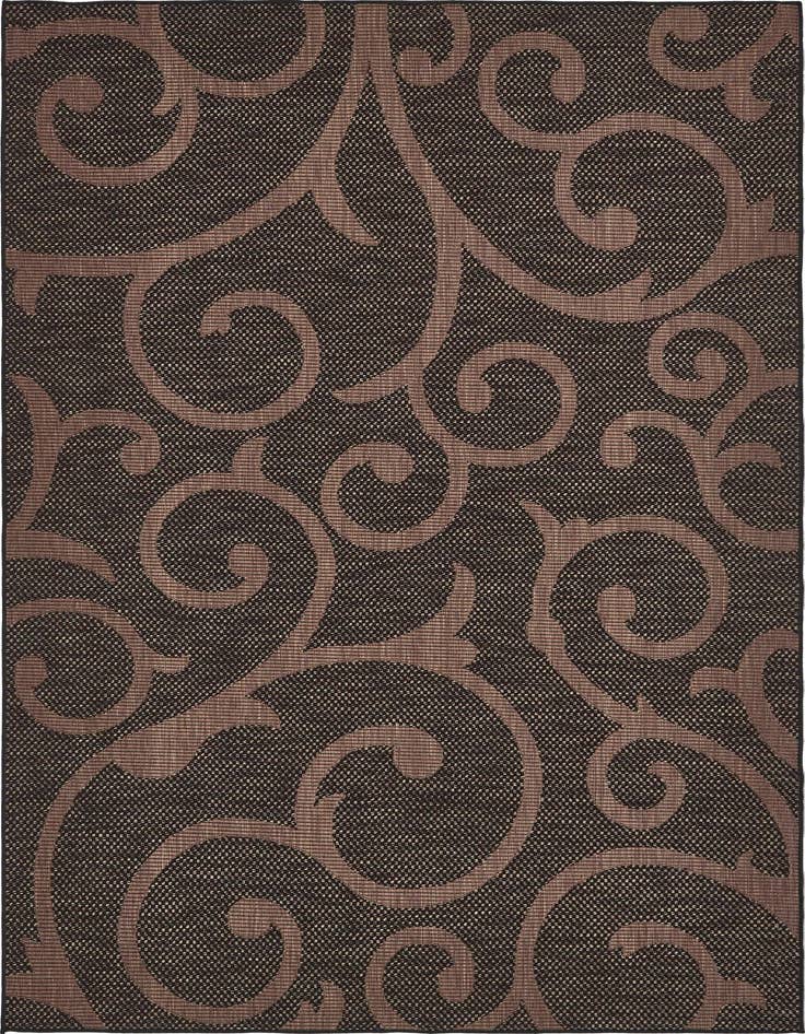 Detail image of 6' x 9' Easy-Clean Botanical Indoor / Outdoor Rug