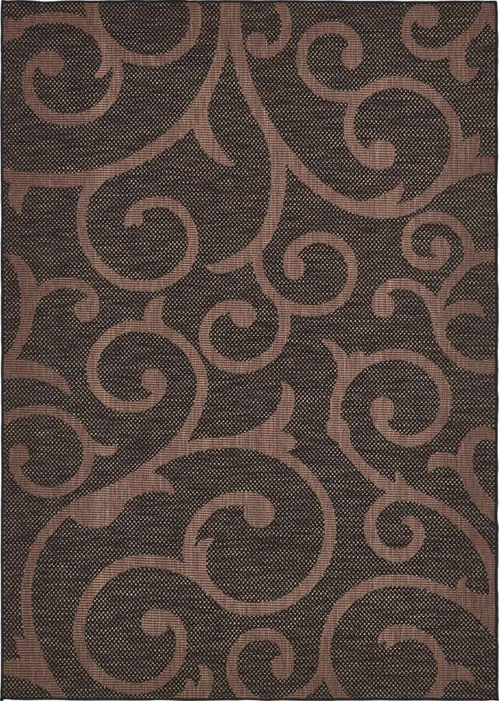 6' x 9' Easy-Clean Botanical Indoor / Outdoor Rug